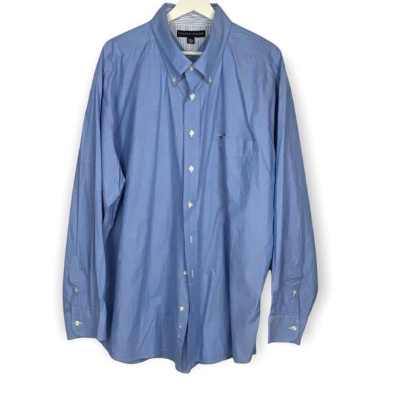 Tommy Hilfiger Mens Blue Shirt size XXL - Picture 1 of 6